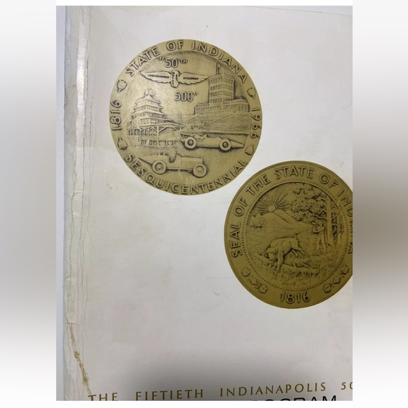 50th Anniversary Indianapolis 500 Official Program  May 30, 1966 - Picture 3 of 4